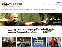 Tablet Screenshot of bow-targets.de